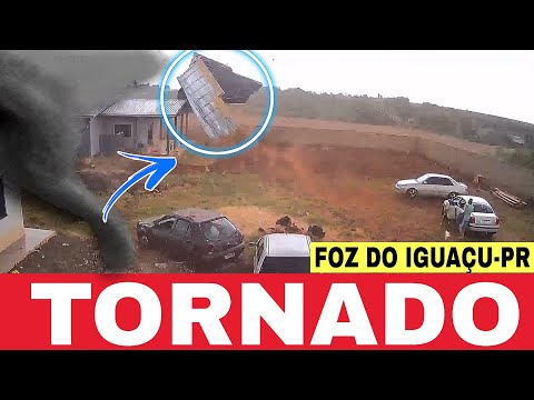 🚨CASA destelhada por TORNADO em FOZ DO IGUAÇU-PR no sábado 07/02/26 VEJA 😱