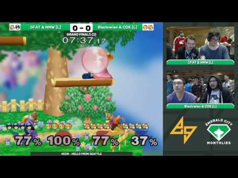 SFAT & NMW (Blue) vs. Bladewise & CDK (Red) | SSBM-D GF | ECM3