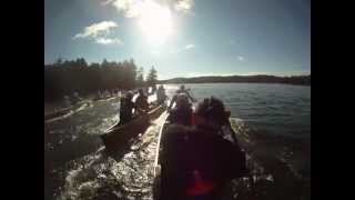 preview picture of video 'Adirondack Canoe Classic 90-Miler 2012, Start, Ponds to Upper Saranac'