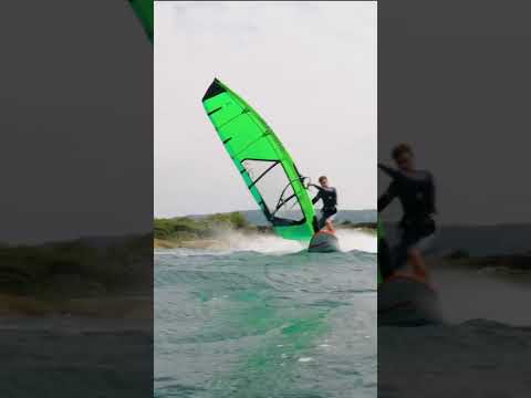 Freeride on a cloudy day in Tarifa  #loftsails #windvision #windsurfing #windsurfer
