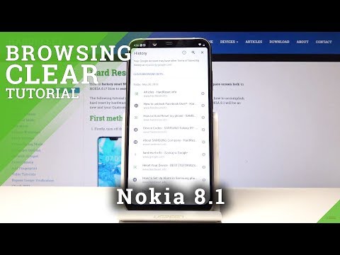 How to Erase Browsing History on Nokia 8.1 - Browser Cache / Cookie Files