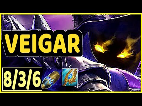 VEIGAR VS PANTHEON - 8/3/6 KDA MID GAMEPLAY