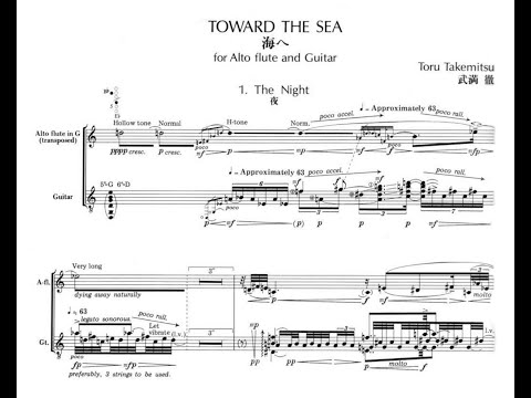 Tōru Takemitsu — Toward the Sea (1981) [w/score]