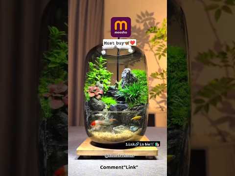 Meesho finds🥳💃Fish 🐠🐋🐟tank😱🛒🛍🤩#meesho #meeshofinds #fishtank #unique #shorts /@Zianafashions