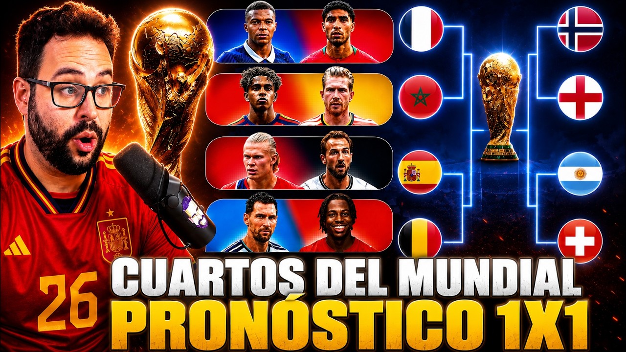 Mi PREDICCIÓN de CUARTOS del MUNDIAL 2026 - ¿QUIEN AVANZA y QUIEN QUEDA ELIMINADO?