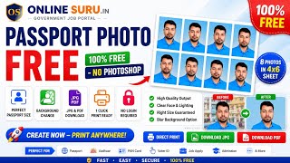 Make PASSPORT Photo FREE - No PHOTOSHOP | Passport Photo Maker Tool