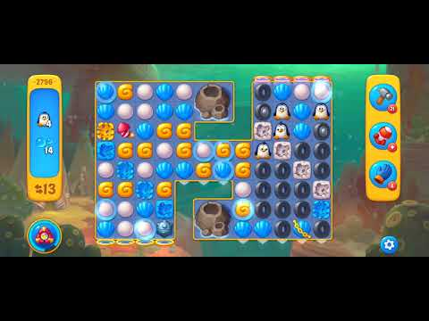 Fishdom Easy Level 2796 (with full seashell [Super Lightning]) @choraelmin