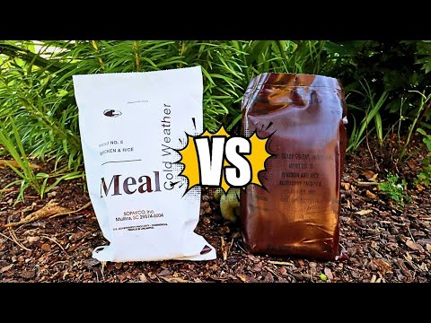 1990 vs 2020 MRE Comparison - Chicken & Rice