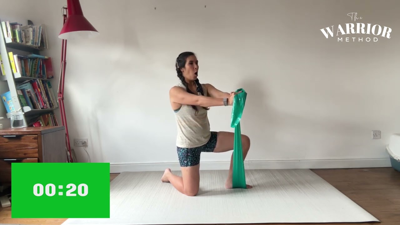 Resistance Band Floor Core Workout - YouTube
