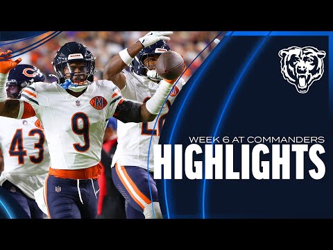 Chicago Bears' top plays vs. Commanders | Week 6 | HIGHLIGHTS