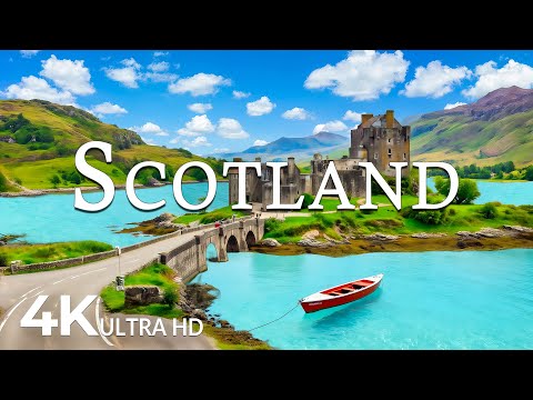 FLYING OVER SCOTLAND (4K UHD) – Soothing Music Along With Beautiful Nature Video - 4K Video ULTRA HD