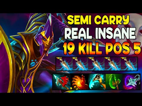 SEMI CARRY - REAL INSANE 19 KILL - POS 5 SILENCER - FULL FIGHT - DOTA 2 GAMEPLAY