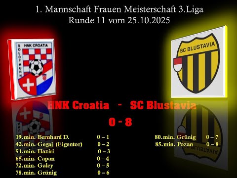 1.Mannschaft Meisterschaft 3.Liga  HNK Croatia - SC Blustavia