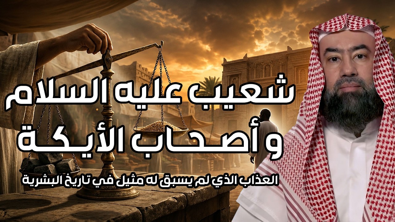 نبيل العوضي | قصة سيدنا شعيب مع قوم مدين ولماذا سموا بأصحاب الأيكة وكيف كان إن