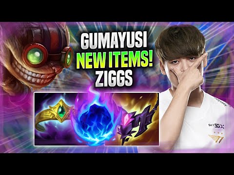 GUMAYUSI PICKS ZIGGS WITH NEW ITEMS! - T1 Gumayusi Plays Ziggs ADC vs Aphelios! | Preseason 2022