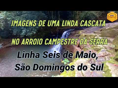 Cascata no Arroio Campestre da Serra, interior de São Domingos do Sul, RS