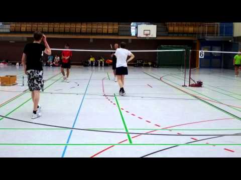 Badminton-Turnier Wanne-Eickel 12.8.2013: Sascha & Philipp - Spiel 3 [verruckelt]