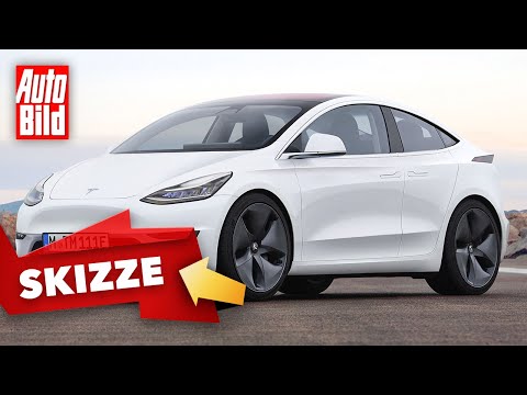 Tesla (2020): Gerücht - Konkurrenz - VW ID.3 - Model 3 - Skizze