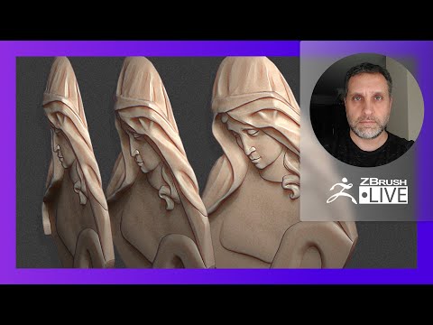 Sculpting Organic Jewelry Designs with ZBrush 2022: Tombstone Relief - Nacho Riesco Gostanza