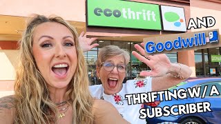 THRIFTING SHOPPING WITH A SUBSCRIBER | THRIFTING FALL OUTFITS 2024 | ECOTHRIFT SACRAMENTO CA