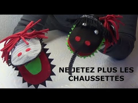 DIY 167 # Faire les marionnettes avec les chaussettes . Facile et rapide