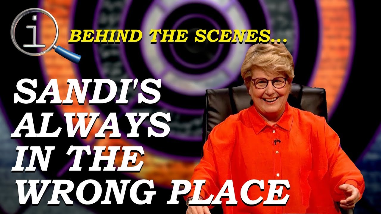 QI Behind The Scenes | Sandi's Always In The Wrong Place
