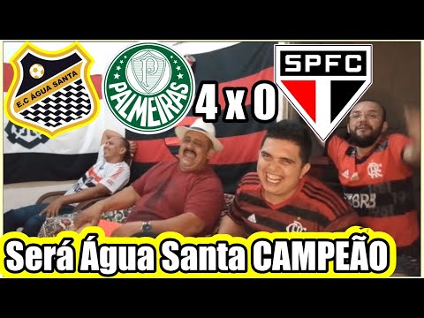 Será que Vai Água Santa x Palmeiras 4x0 São Paulo PALMEIRAS CAMPEÃO DO PAULISTÃO 2022 react