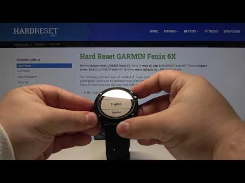 How to Change Language in GARMIN Fenix 6X