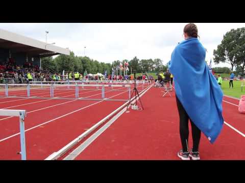 Final 60m hurdles +0,5m/s girls 11-12 years, July 9, 2016
