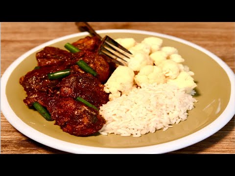 Healthy Dinner Recipe|Guyanese Style! Bunjal Chicken with Cauliflower and Rice|Guyanese Cooking :)