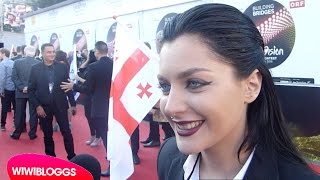 Eurovision 2015 red carpet: Nina Sublatti (Georgia) interview | wiwibloggs
