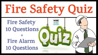 Fire Safety Quiz | Fire Alarm Safety Quiz | Fire Quiz | Fire Safety Interview Questions & Answers