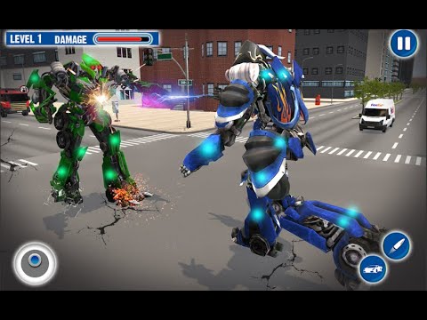 Flying Car Robot Transformation Part-1 | New Rescue City Car Robot Android GamePlay | By Game Crazy