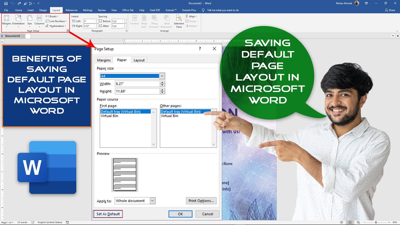 Default Page Layout in Microsoft Word – Why You Should Save it Today?