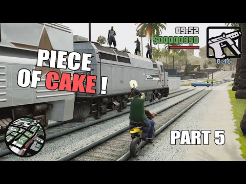 ALL WE HAD TO DO WAS FOLLOW THE DAMN TRAIN! - GTA SA Definitive Edition Walkthrough #5 (PS4)