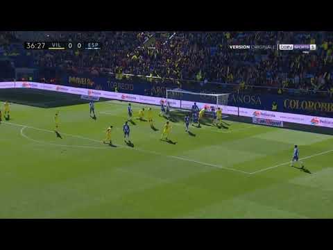 GOAL de Villarreal contra el Español 1-0 Vicente Iborra