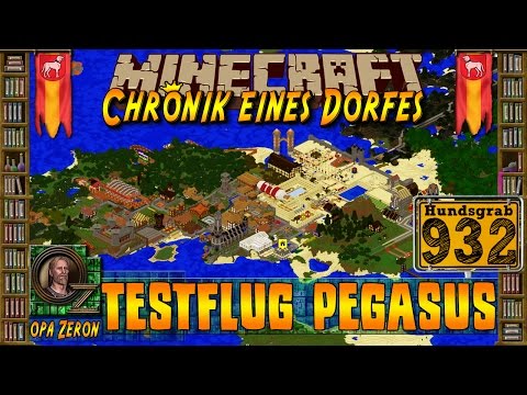 Minecraft #932-Chronik eines Dorfes-Testflug Pegasus [HD+Deutsch]