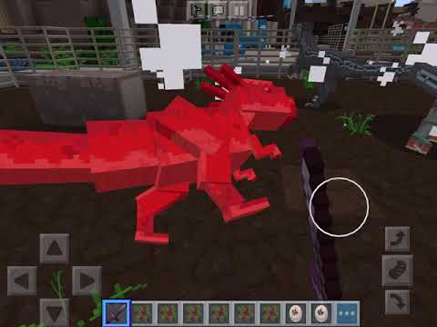 Minecraft Jurassic World - Ep 7 - Velociraptor Blue vs Stygimoloch