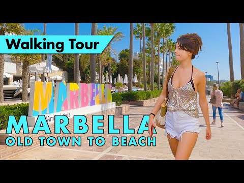 Marbella walking tour - Summer 2022 - Old town to beach immersive virtual tour