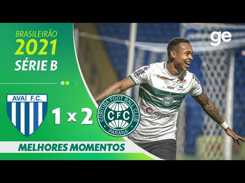 Gols e lances de Avaí x Coritiba