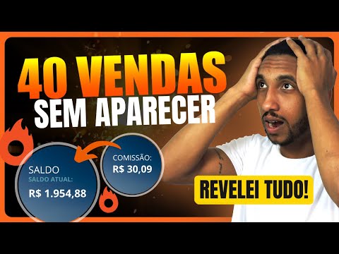 Afiliado: Como Vender RPIDO Como Afiliado e SEM APARECER!40 vendas R$1954,88 de FATURAMENTO