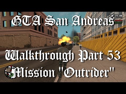 GTA San Andreas Walkthrough Part 53 - Mission "Outrider" [1080p60]