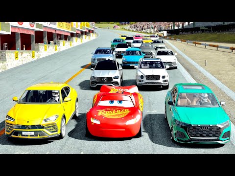Lightning McQueen vs Suv Supercars at Highlands