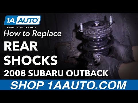 How to Replace Rear Shocks Strut Spring Assembly 2005-09 Subaru Outback