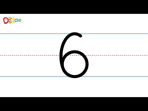 Learn How to Write the Number 6 - DonDonMe Kids TV