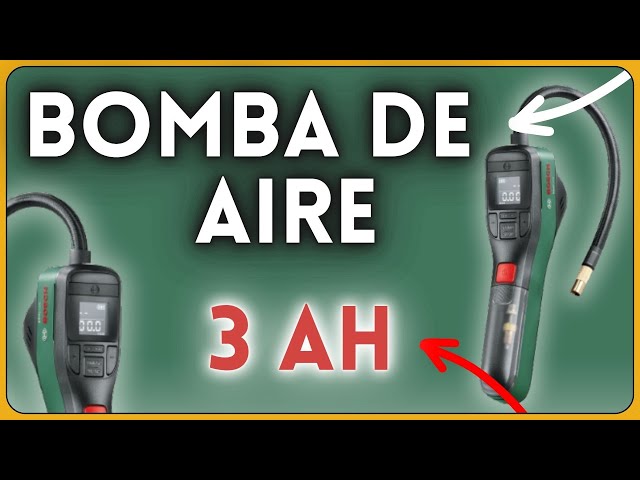 Vídeo relacionado con Bosch bomba de aire bicicleta, compresor de aire a batería EasyPump (batería de 3,0 Ah, 3,6 voltios, función de parada automática, 150 psi, 10,3 bar, LED, recargable mediante cable USB-C, en caja)