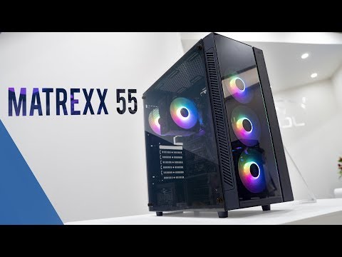 Korpusas Deepcool MATREXX 55 V3 ADD-RGB WH 3F Baltas, ATX video