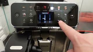 How To Increase Or Decrease Coffee Volume On Philips 4400 Coffee Machine-Tutorial