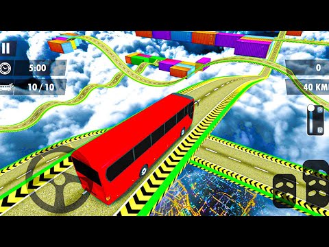 Impossible Bus Stunt Jumping Game - New Best Stunt Game 2023 - Android Gameplay