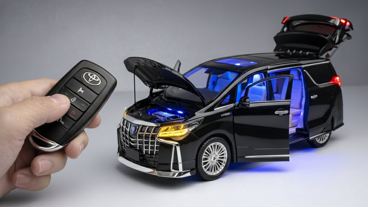 Unboxing of Scale Model Toyota Vellfire | Diecast Model Car | Miniature Vellfire | DIY | 1/24 Model